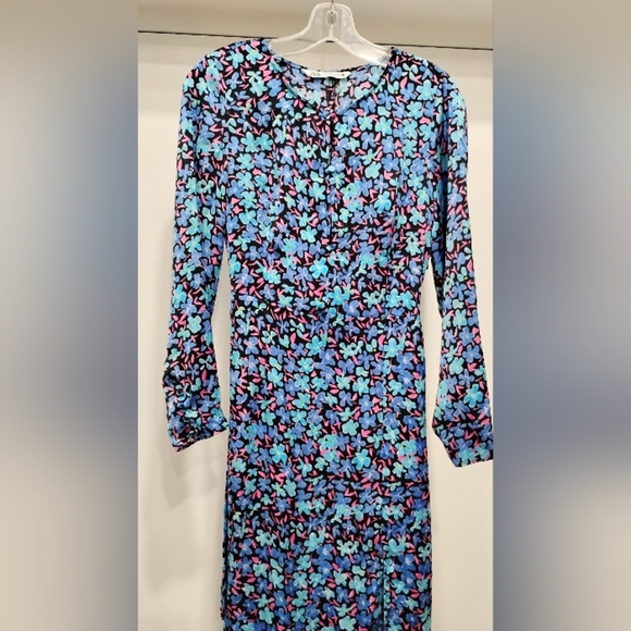 RETRO FLORAL MAXI DRESS NWOT - Picture 6 of 13
